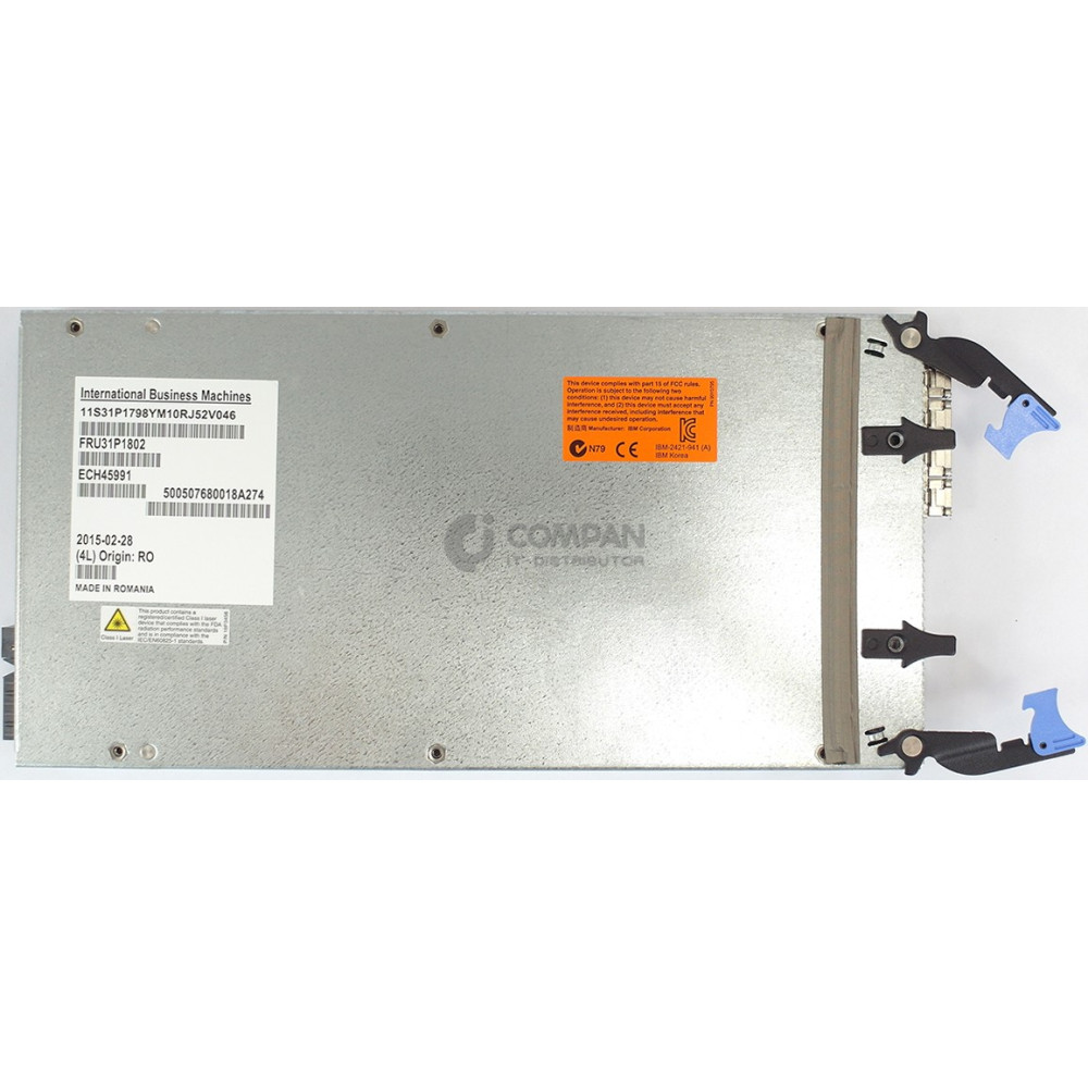 31P1802 IBM DS8800 4-PORT 8GB SFP FIBRE CHANNEL ADAPTER FOR U1500 PSERIES